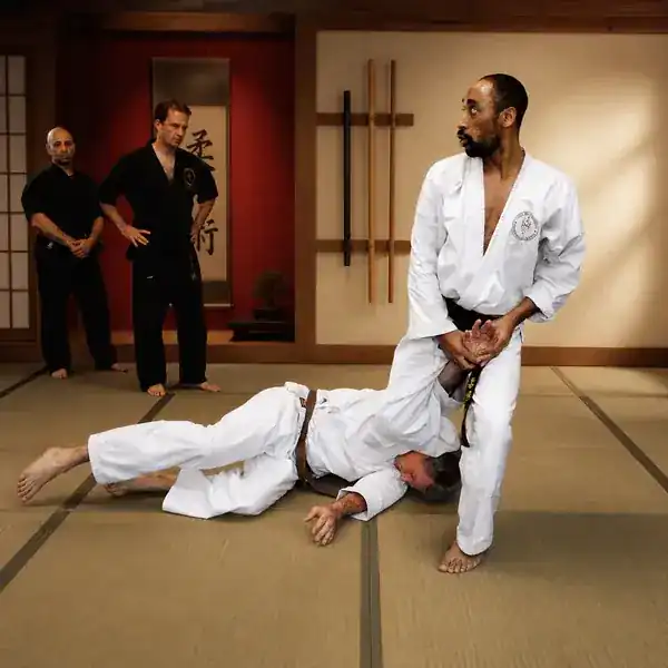 Adult Ju-Jitsu standing control technique