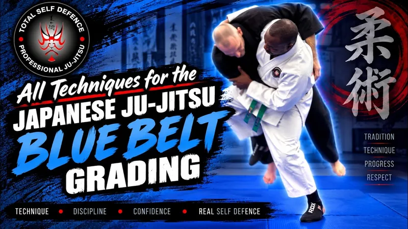Japanese Ju-Jitsu blue belt grading techniques